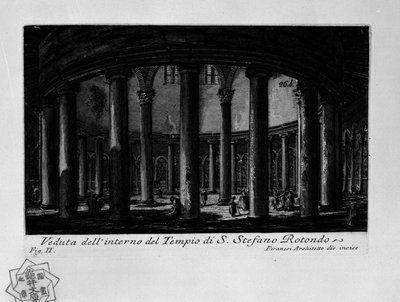 Santo Stefano Rotondo (Rome) by Giovanni Battista Piranesi